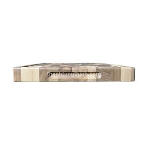 Plateau de service en bois, forme rectangulaire, finition mate, design traditionnel durable, poignée incluse - Product Image 4