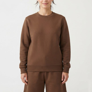 Sudaderas personalizadas para mujer, de algodón y forro polar, cuello redondo, informales, de alta calidad, para invierno, a precio de mayorista. - Product Image 4
