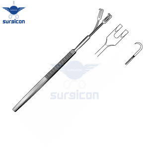 Retractor Quirúrgico Flexible de 2 Puntas con Gancho de 16 cm (6-1/4 Pulgadas) y Gancho de 5x4 mm, Instrumento Médico de Acero Inoxidable - Product Image 6