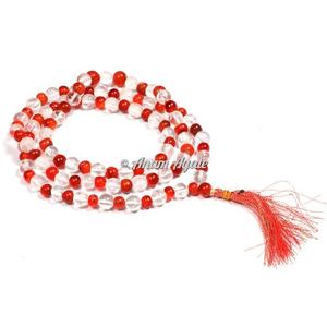 สร้อยคอพลอยอาเกตเหลี่ยมเพชรพลอยแฮนด์เมดสไตล์มาลาแกะสลักด้วยจักระศิลปะพื้นบ้าน - Product Image 4