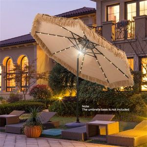 Portable 10 Foot Beach Umbrella with LED Lights Patio Umbrellas & Bases - Product Image 1