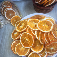Gedroogde sinaasappelschijfjes, fruitthee ingrediënt, Citrus Sinensis, gedroogde sinaasappelwiel, bulk, gele schil, gesneden sinaasappel