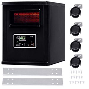 Calentador Portátil de Panel de Cristal de Carbono de 1500W con Control Remoto, de Pie o de Escritorio, Enchufe AU/UK - Product Image 4