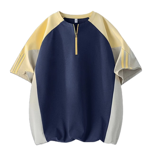 Vente en gros OTHRS Personnalisé 100% Coton/Polyester Premium Respirant Tricoté Filé à l'anneau Écologique Séchage rapide Uni 180 grammes Homme - Product Image 1