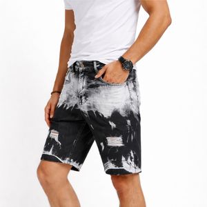 Shorts de Mezclilla Estampados para Hombre, al por Mayor, Estilo Urbano, Transpirables, Ecológicos, Corte Regular, Mezclilla Premium - Product Image 4