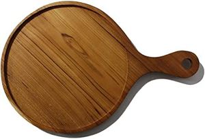 Planche à découper et plateau de service rustiques en bois naturel, faits à la main, planche en bois décorative de forme rectangulaire, épaisseur 2,0 cm, passe au lave-vaisselle - Product Image 6