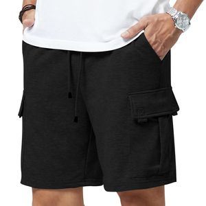 King Mcgreen Star Men's Casual Shorts Gym Summer Fitness Breathable Surfing Seaside Resort Mid 100% Cotton <b>Elastic</b> Solid Sports - Product Image 5