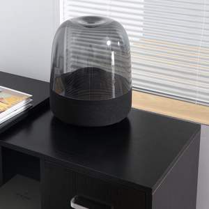 Scrivania nera a forma di L per Computer a 180 gradi con angolo di rotazione della scrivania scaffali per cassettiere per postazione studio a casa - Product Image 3