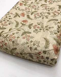 Tela de Encaje Bordado de Alta Calidad, Elegante Tela de Malla Estampada con Jacquard Floral para Vestidos de Novia y Decoración de Prendas - Product Image 6