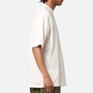 Nouveau T-shirt Homme Oversize à Manches Courtes 100% Coton Anti-boulochage Tissu Tricoté 220g Style Streetwear Longueur Longue Coupe Ample - Product Image 3