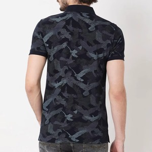 T-shirt de golf en coton tricoté pour homme, coupe ajustée, imprimé, manches courtes, décontracté, respirant, haute qualité, vêtement de sport d'été - Product Image 5