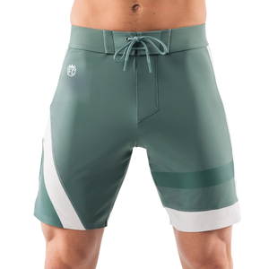 Shorts de bain pour hommes Aztec à séchage rapide, extensibles, design color block athlétique pour le surf, la plage, la natation, les sports nautiques OEM ODM - Product Image 1