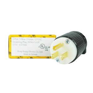 En Oferta: Enchufe Recto NEMA 5-15P de Alta Resistencia para Conexión de Energía en Maquinaria Comercial - Product Image 2