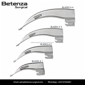 Set de Intubación con Laringoscopio de Fibra Óptica Macintosh, 5 Hojas y 1 Mango, Manual, Acero Inoxidable Alemán, Caja Básica para Anestesia EMT - Product Image 6