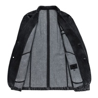 Veste en jean pour homme de haute qualité à manches longues, vêtements décontractés pour l'extérieur, couleurs unies, vente de vestes en jean pour homme