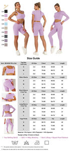 Ensemble de shorts sans couture pour femmes avec logo personnalisé, ensemble de shorts de sport personnalisés, ensemble de shorts de compression - Product Image 2