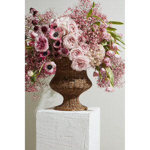 Urna de Ratán DreamCraft 12x14 Pulgadas, Hecha en Vietnam, Elegante Accesorio de Decoración para el Hogar - Product Image 3