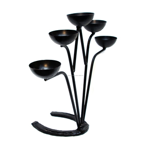 New Modern Candle <b>Holder</b> Wrought Iron <b>Candlestick</b> for Home Desktop Wedding Party <b>Black</b> - Product Image 5