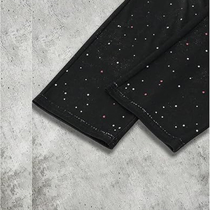 Pantalón de chándal para hombre de algodón ligero, cintura media, corte recto, pierna ancha, estilo jogger apilado, lavado ácido, transpirable, acampanado y holgado. - Product Image 4