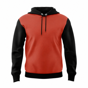 เสื้อฮู้ดผ้าฝ้าย 100% สำหรับฤดูหนาว แบบ OEM ODM สกรีนโลโก้ได้ตามต้องการ ผ้าฟลีซสองสี สำหรับผู้ชายและผู้หญิง - Product Image 1