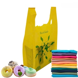 ถุงช้อปปิ้งพลาสติก HDPE/LDPE แบบเสื้อยืด พิมพ์กราเวียร์ตามสั่ง รีไซเคิลได้ สำหรับใช้ในซูเปอร์มาร์เก็ต - Product Image 6