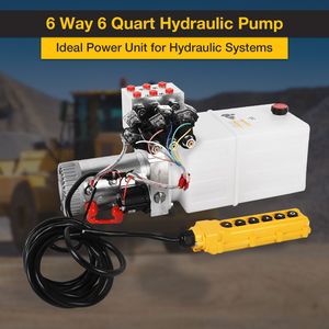 Unité hydraulique à solénoïde double action 12V DC de 6 quarts avec réservoir en plastique - Product Image 2