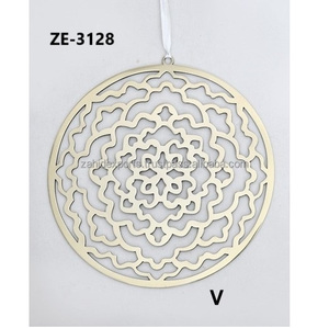 Premium Hand-Cut Silver Modern Geometric Wall Sculpture Luxury Still Life Pattern Hotels Home <b>Decor</b> Made India Zahid Exports - Product Image 1