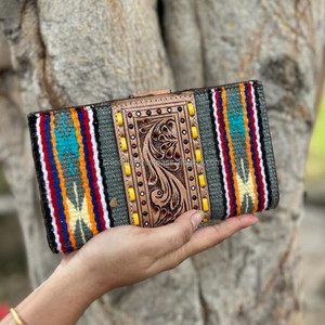 กระเป๋าสตางค์หนังคุณภาพสูงสไตล์ตะวันตกที่มีเอกลักษณ์ - Product Image 4