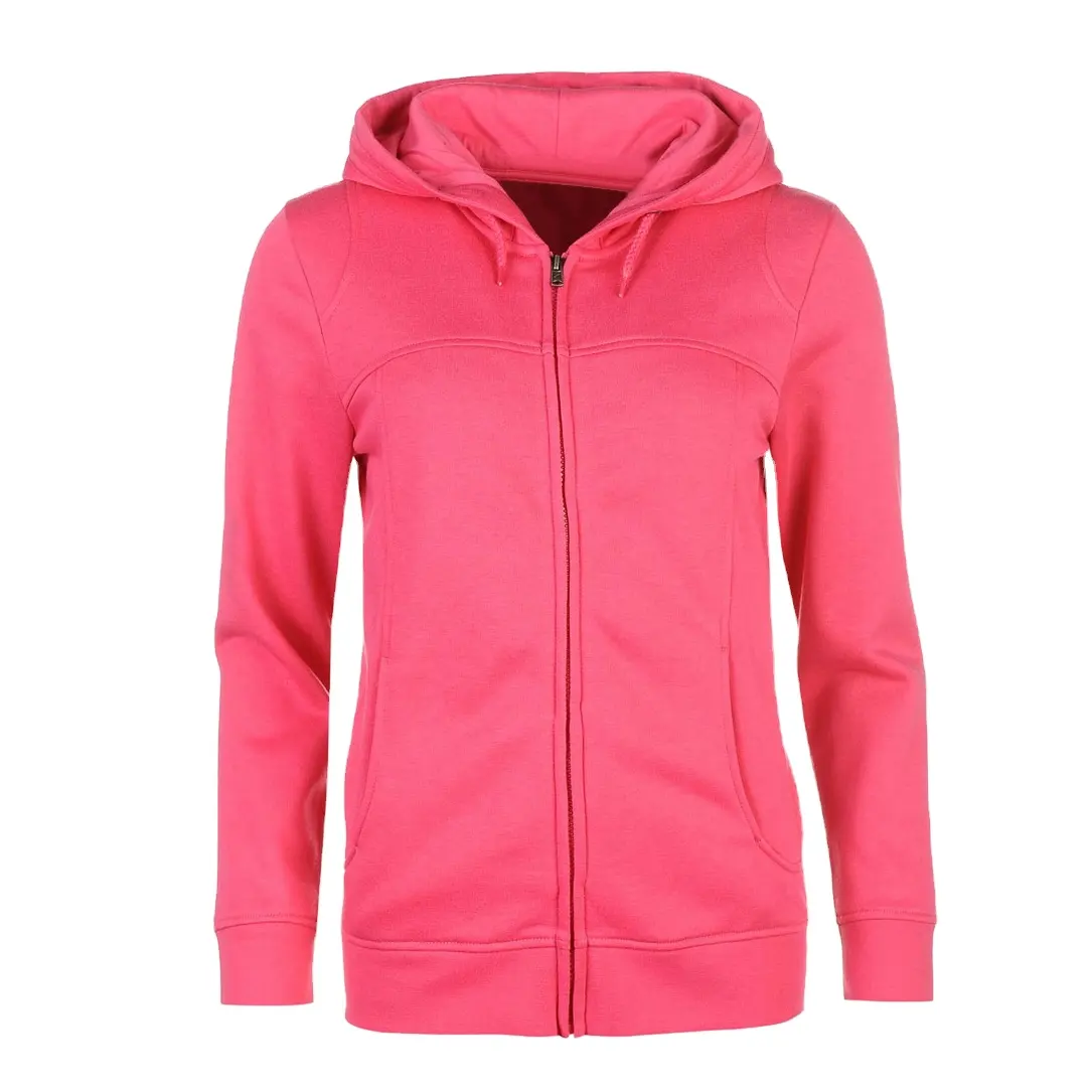 Heren Hoodies En Sweatshirts Met Rits Op Maat Gemaakte Roze Kleur Biologisch Katoen 100% Fleece Velours Reflecterende Capuchon Met Ritssluiting Voor Heren