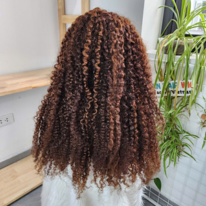 8-32-Inch HD Human Hair Lace Front <b>Wig</b> Virgin and Raw Burmese Curly Hair <b>Deep</b> <b>Wave</b> Afro Style Wholesale Vendors - Product Image 5