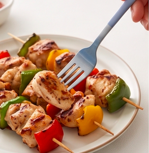 Elegante Juego de Tenedor y Cuchillo con Mango en Color Pastel, Perfecto para Cenas, Bodas, Fiestas, Cocina y Uso en Restaurantes - Product Image 4