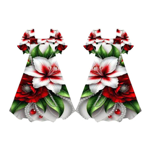 Polyester Printed Floral Polynesian Eco-Friendly Anti-Wrinkle Breathable Mumu Dress Women Custom Sublimated Print custom - Product Image 2