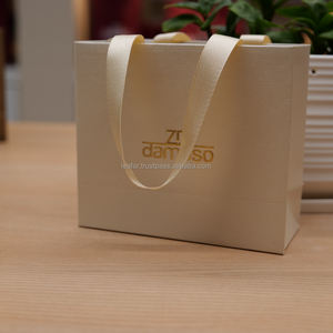 2025 Custom Branded Premium Paper Bags with Ribbon Handle Best Solution for Luxury Packaging Jewelry & Cosmetics - Product Image 4