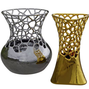 Recién llegado, macetas de aluminio hechas a mano, Juego de 2 macetas decorativas de Metal a bajo precio - Product Image 1