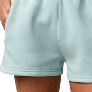<b>White</b> Fleece High <b>Women</b> Regular Fit Gymwear <b>Shorts</b> Soft Touch Eco-Friendly Breathable Training Fitness Activewear Casual Sports - Product Image 3