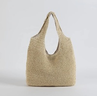 Sacs à main de plage grande capacité pour femme, style vintage, en paille tressée, avec fermeture éclair, pour toutes les saisons
