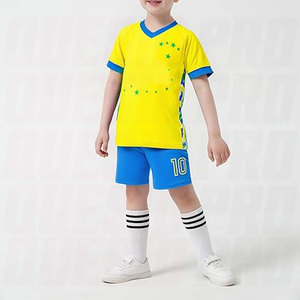 Maillot de football unisexe pour enfants, tenue de football pour filles et garçons, t-shirt de football doux et respirant pour jeunes, uniforme d'équipe sportive, cadeau - Product Image 3