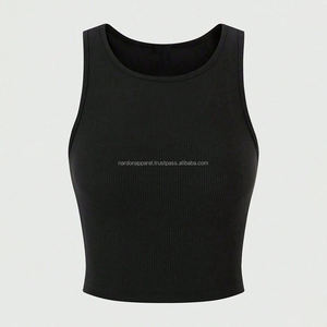 Nardon Apparel – Vente en gros OEM de débardeurs côtelés pour femmes, vêtements de sport et streetwear en coton personnalisés - Product Image 1