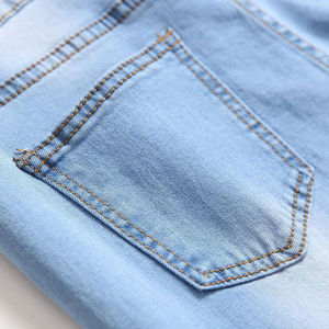 Hot Selling Wholesale Price <b>Men</b> Breathable 100% Cotton Formal Classic <b>Jeans</b> Pant Male Denim Pants <b>Work</b> Wear <b>Men's</b> <b>Jeans</b> Pant - Product Image 6