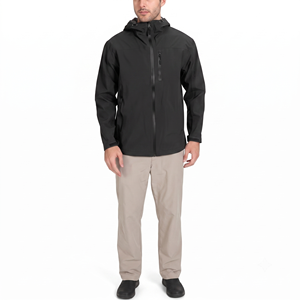 Veste d'hiver pour homme Hashbloom International, personnalisée, imperméable, en nylon et coton, avec capuche rembourrée en coton, teinte unie sur le devant - Product Image 1