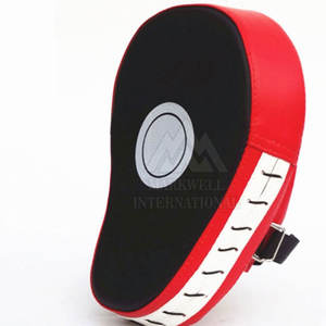 Almohadillas de boxeo curvas al por mayor para entrenamiento, manoplas de boxeo, almohadillas de enfoque, manoplas con logo personalizado, almohadillas de palma de cuero PU para patadas - Product Image 3