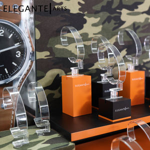 Reloj deportivo para hombre con pantalla de ventana de color negro y naranja, estilo camuflaje, con soporte para reloj. - Product Image 1