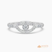 Bague en Moissanite Taille Ronde en Argent Sterling 925, Style Vintage Ajoure, Bijou de Mariage et Fiançailles pour Femme, Idée Cadeau