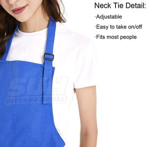 Factory Price Durable <b>Waterproof</b> Cotton Breathable Eco-Friendly Sleeveless Chef Bar <b>Aprons</b> Adjustable Comfortable Cooking Bulk - Product Image 2