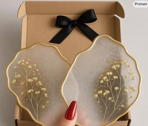 Sous-verres en résine faits à la main, écologiques et classiques, fournis directement par l'usine, pour la maison, les hôtels et les restaurants. Quantité en gros disponible. - Product Image 4