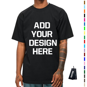 เสื้อยืดคอกลมแขนสั้นผ้าฝ้าย 180gsm พิมพ์ลายโลโก้ตามสั่ง ทรงปกติ ใส่ได้ทั้งชายและหญิง สวมใส่สบายๆ - Product Image 1