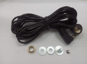 Cable y Cordón de Puesta a Tierra ESD con Núcleo de Cobre y Revestimiento de PU, Longitudes Personalizables (6', 8', 10'), Cables ESD Blancos, Negros y Azules - Product Image 6