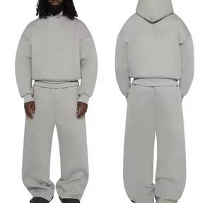 Conjunto de Sudadera con Capucha y Pantalones de Chándal de Felpa Gruesa 100% Algodón Personalizado para Hombre, Fabricante de Conjuntos Deportivos - Product Image 1