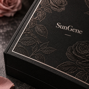Boîte magnétique SunGene Black Dusty Pink pour trois ensembles de découverte de parfums en flacon - Product Image 4