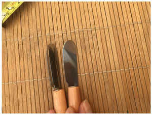 Juego de Cuchillos para Mantequilla de Acero Inoxidable, 1 Pieza, Mango de Madera, Grosor de 0.5 mm, Cuchillos Utilitarios para Manualidades, PUNTA Afilada, Garantía de 3 Años - Product Image 4